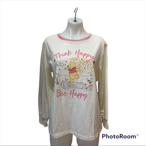 NWT Disney Winnie the Pooh Long Sleeve Tee Cream  [191]